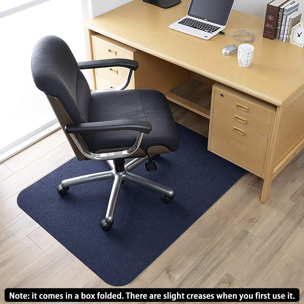 Office Chair Mat, Upgraded Version - Opaque Hard Floor Chair Mat, 0.16" Thick Multi-Purpose Low Pile Desk Mat for Hardwood Floor (Dark Gray) : Office Products
