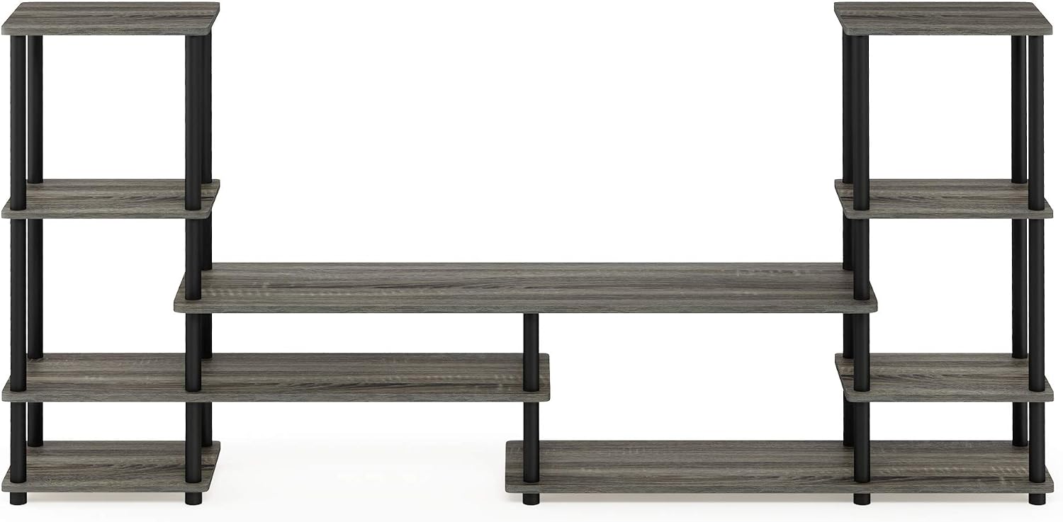 Furinno TURN-N-TUBE TV Stand, Grand Entertainment Center with Open Shelves Storage, TV Console for TV up to 48 Inch - Image 4
