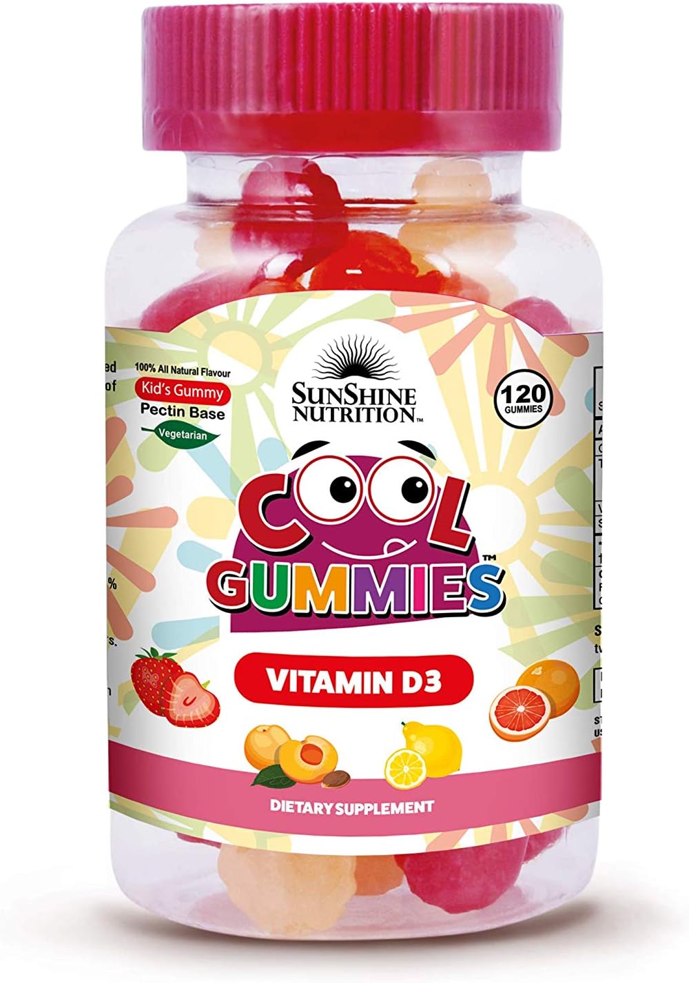 SUNSHINE NUTRITION Cool Gummies Vitamin D3, 120'S Buy Online at Best