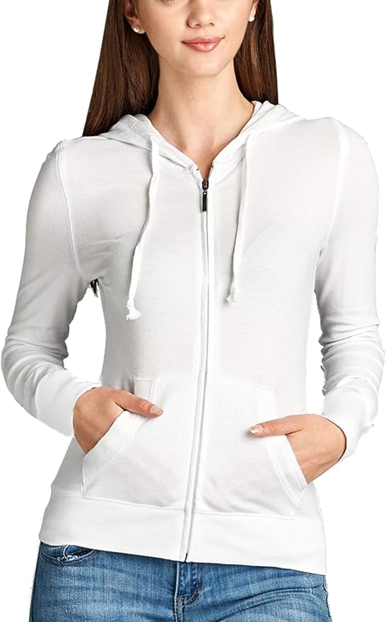 basic hoodie white