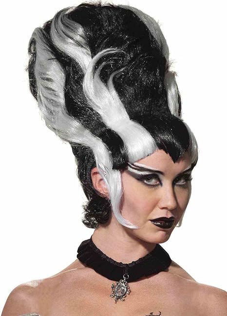 Forum Women S Monster Bride Wig Black White One Size Amazon Ca