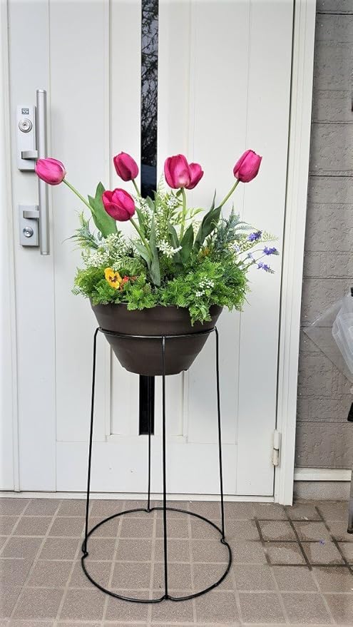 Amazon 人工観葉植物 ミックスグリーンプランター プランター チューリップ まるで生花の様な作り 屋外使用可 1 5ｍ 造花 オンライン通販