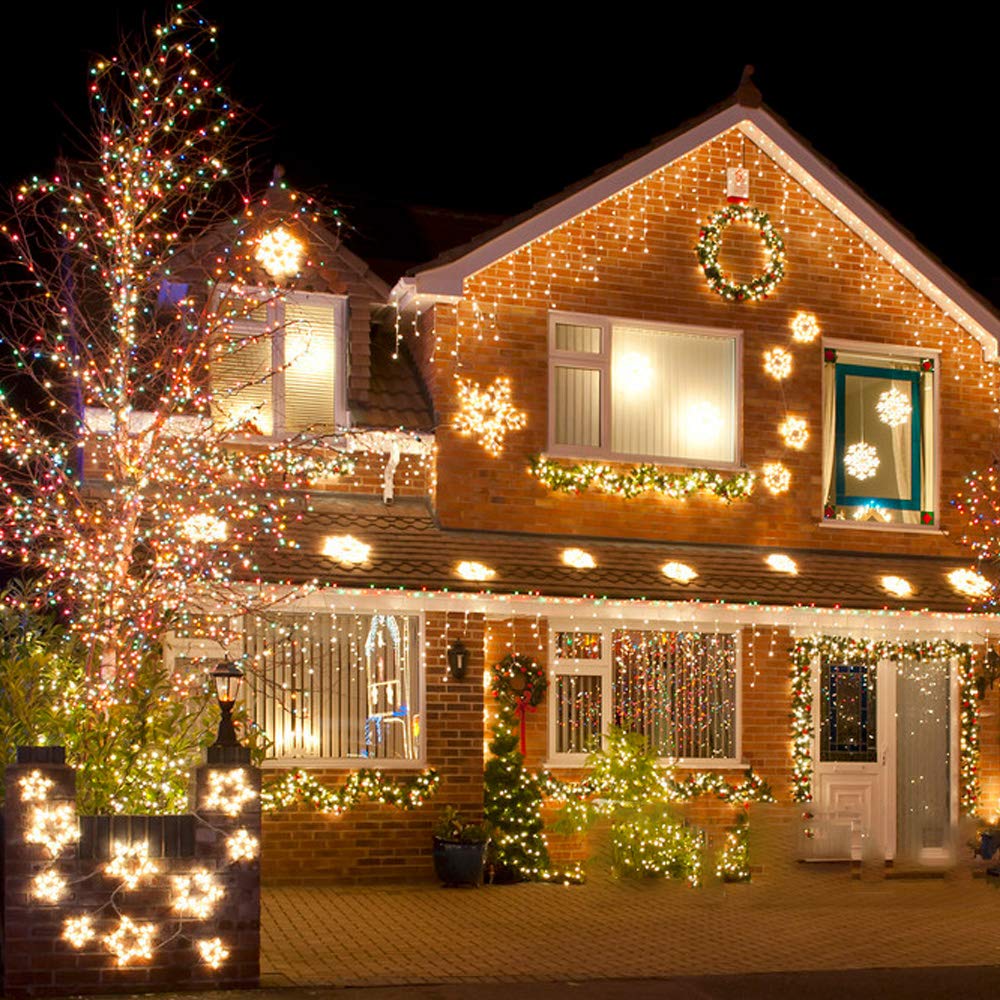 4piezas guirnalda luces pilas tomshine