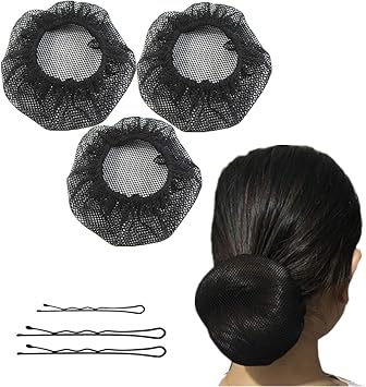 Amazon Com Mikibana Adults Reusable Hair Bun Nets Black