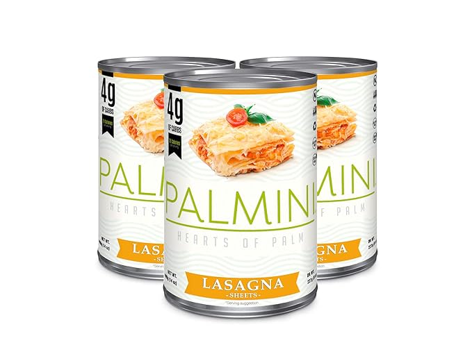 Amazon Com Palmini Low Carb Lasagna 4g Of Carbs As Seen On Shark Tank 14 Ounce Pack Of 3 Grocery Gourmet Food