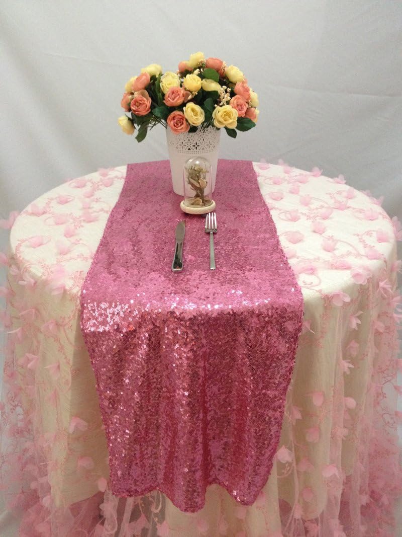 Best plum sequin table runner