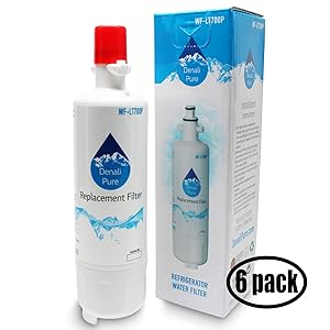 6-Pack Replacement Home Depot HDX 107021 Refrigerator Water Filter - Compatible Home Depot HDX FML-3 Fridge Water Filter Cartridge