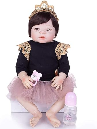 Amazon Co Jp 防水生まれ変わった赤ちゃん人形23インチフルシリコンビニール手作り新生児女の子人形おもちゃ子供服クリスマス誕生日プレゼント スポーツ アウトドア