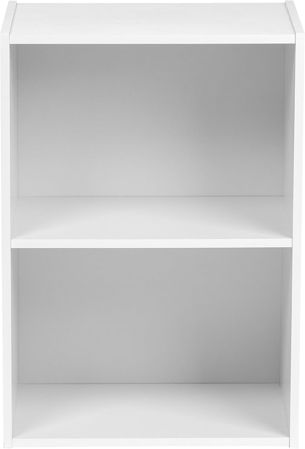 IRIS USA 2-Tier Wood Storage Shelf, White 596166: Home & Kitchen