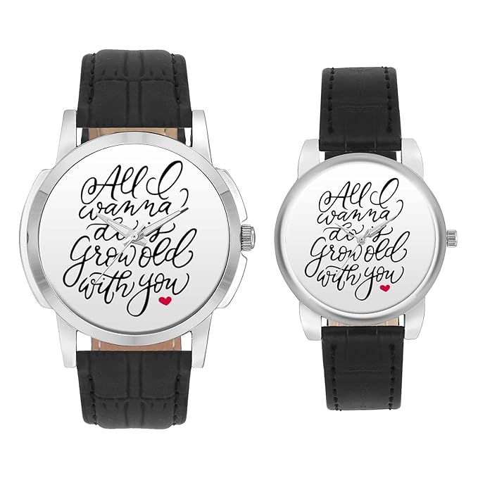 Gifts for Couple, Multicolor Dial Wrist Watch for Men and Women