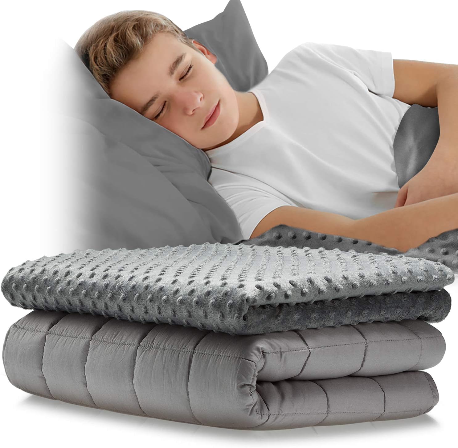 Best Kids Cooling Weighted Blanket 10Lbs