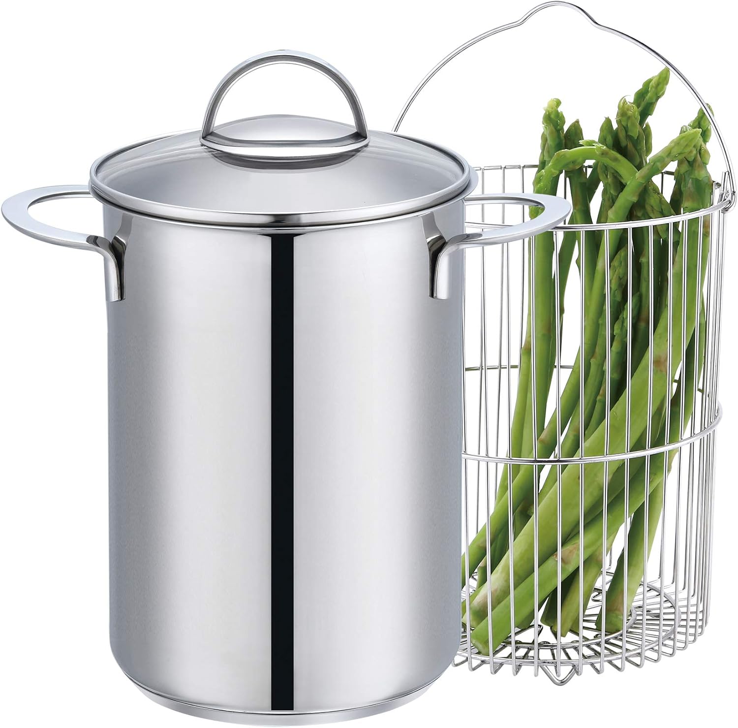 Eono by Amazon Stainless Steel 3Pieces Asparagus Steamer Vegetable