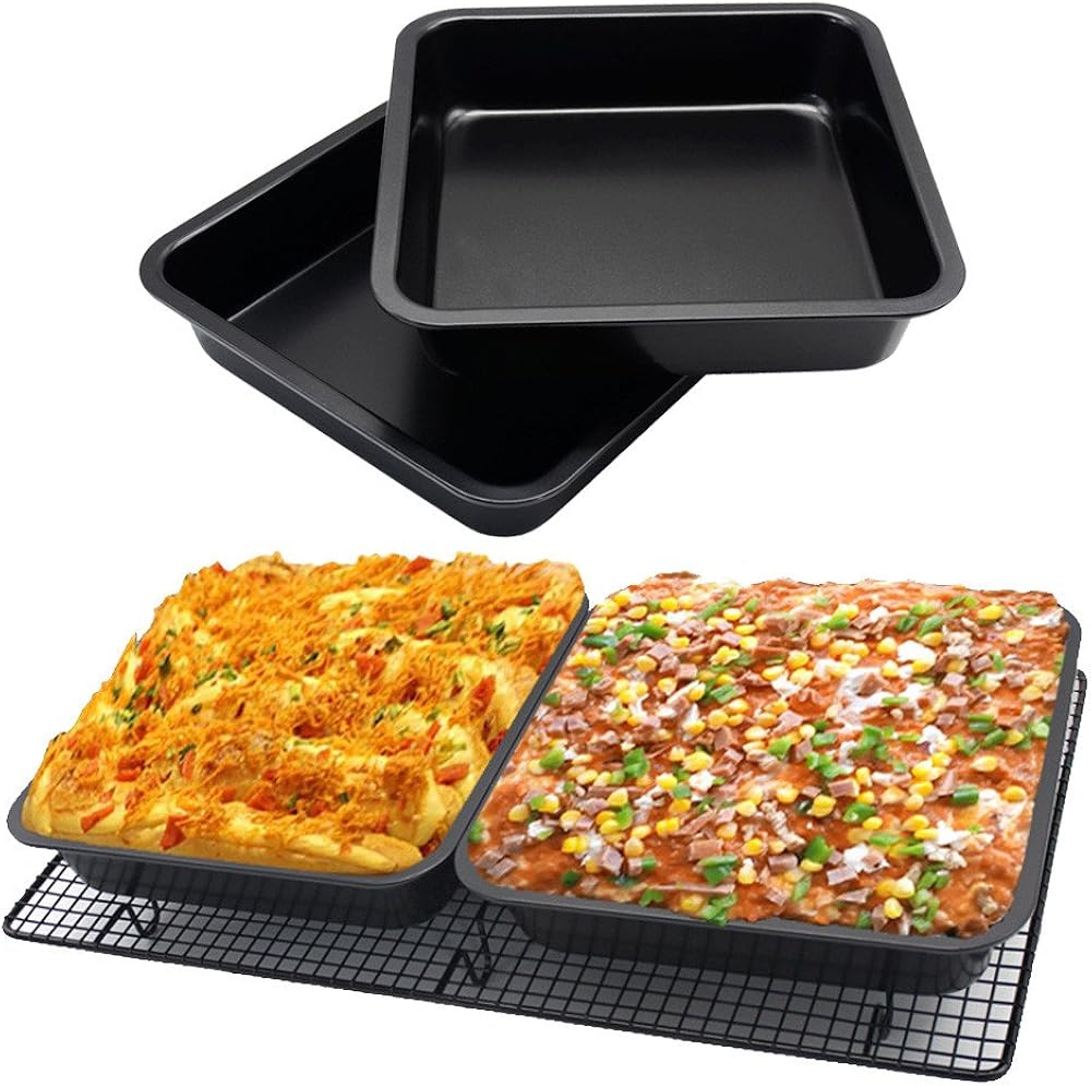 HTHJSCO Kitchen Baking Pans NonStick Carbon Steel Baking