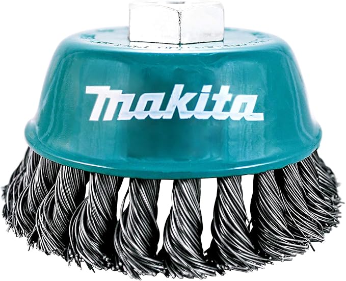 Makita 1 Piece 4 Inch Knotted Wire Cup Brush For Grinders Heavy