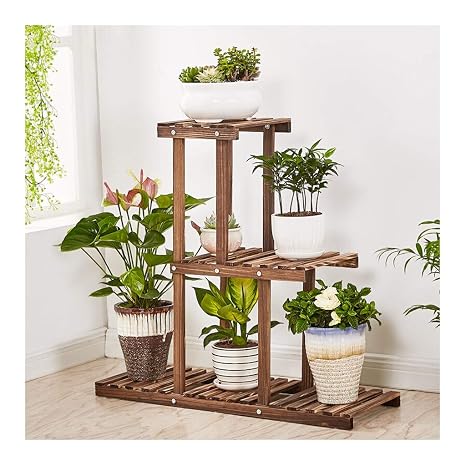 XHH Soporte de Flor de la Planta de Madera sólida del Soporte de ...