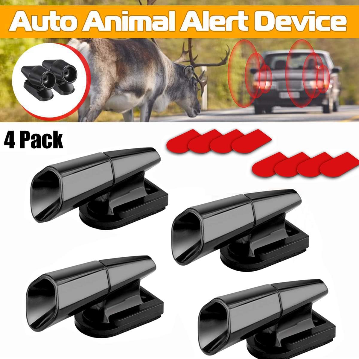 4pcs Universal Car Deer Whistle Device Bell Automotive Animal Deer