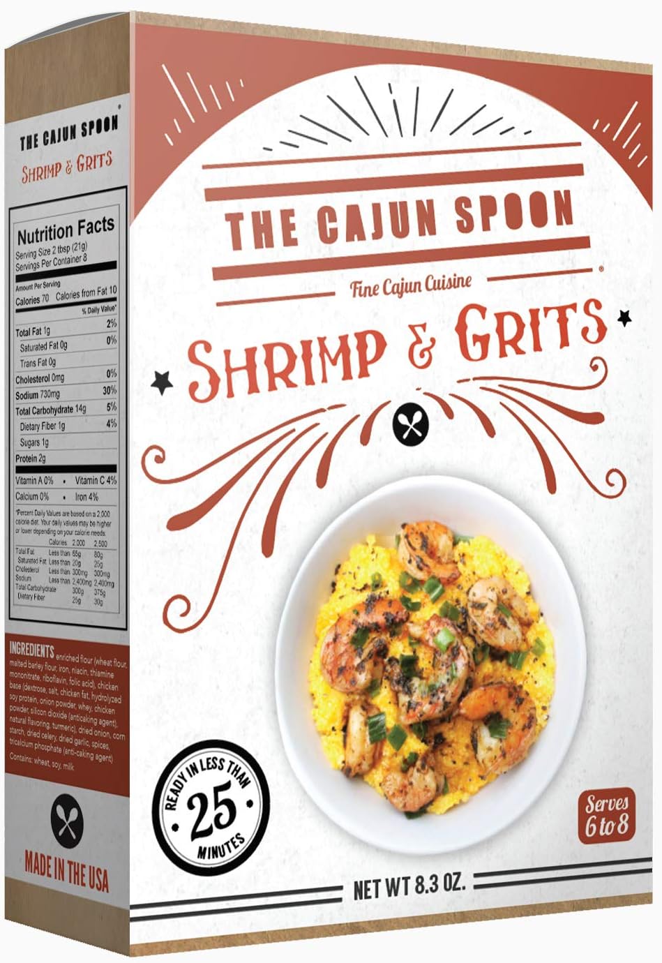 The Cajun Spoon Shrimp and Grits, 8.3 Ounce Box
