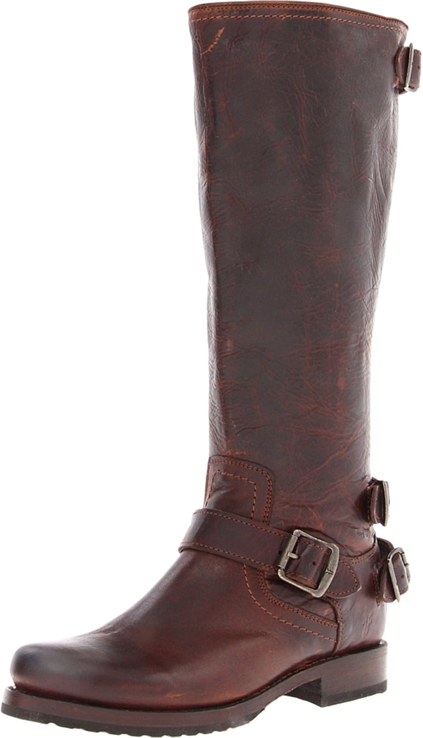 This Is Us Saison 5 Indisponible Sur Amazon Prime FRYE Women's Veronica Back-Zip Boot, Dark Brown Antique Pull-Up, 5.5 M