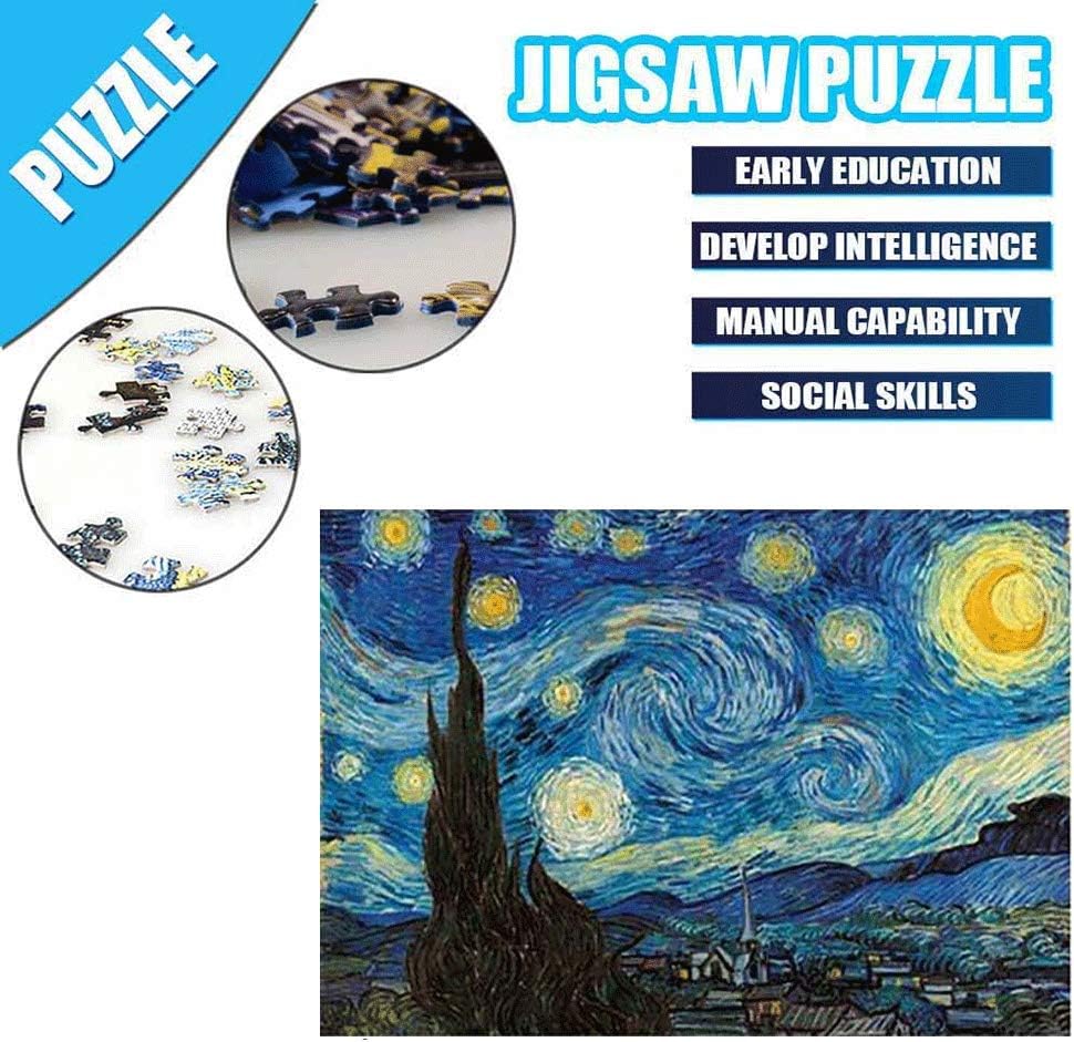 1000 Piece Large Puzzle for Adults and Families, Vintage Paintings Landscape Jigsaw Puzzle - Intellective Educational Toy (Landscape Style)