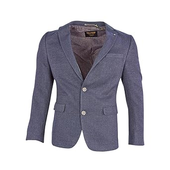 PME Legend Herren Sakko Carrier Fighter Blazer Anzug Jacke Klassisch Sportlich Regular Grau Blau