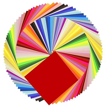 Caydo 50 Vivid Colors 200 Sheets Origami Paper 6 Inch By 6 Inch For Arts And Crafts Projects