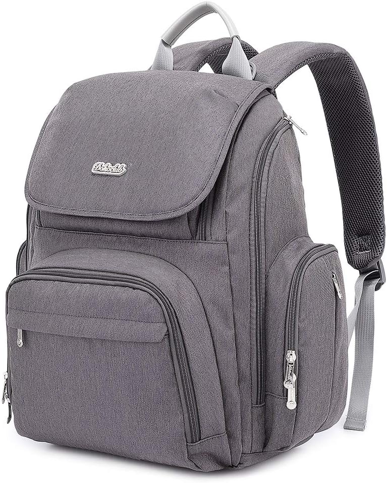 Diaper Bag, Baby bags Backpack for Mom and Dad with Changing Pad（Dark Gray )