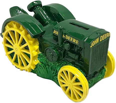Dekohelden24 Tirelire En Bois Mobile Durable - Tirelire En Tant Que Camion, Tracteur - Tirelire Pour Enfants - Camion D'épargne - Selle De Camion En Bois De Hêtre - L/l/H 31 X