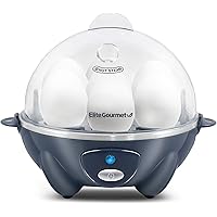 Elite Gourmet EGC007BG Easy Electric 7 Egg Capacity Cooker Omelet Maker, Scrambled, Soft, Medium, Hard Boiled with Auto…
