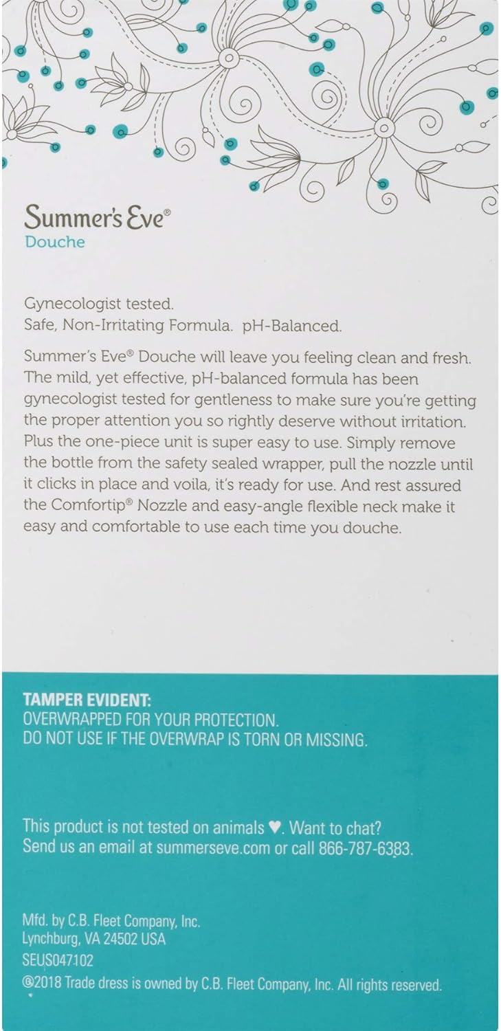 Summer's Eve Douche, Fresh Scent, pH Balanced, Dermatologist & Gynecologist Tested, 2 Count per pack, 9 Fl Oz: Health & Personal Care