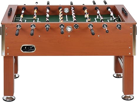 Jago - Futbolín de madera y altura regulable – color caoba: Amazon.es: Juguetes y juegos