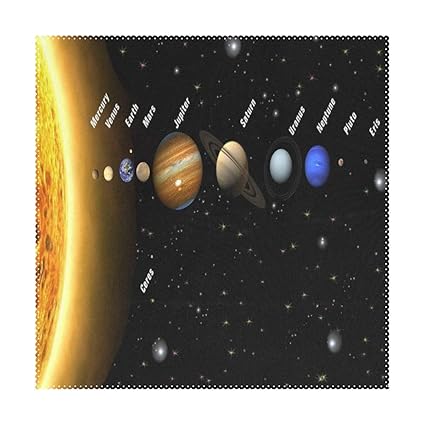 Amazoncom Lovebea Placemats Diagram Of Our Solar System