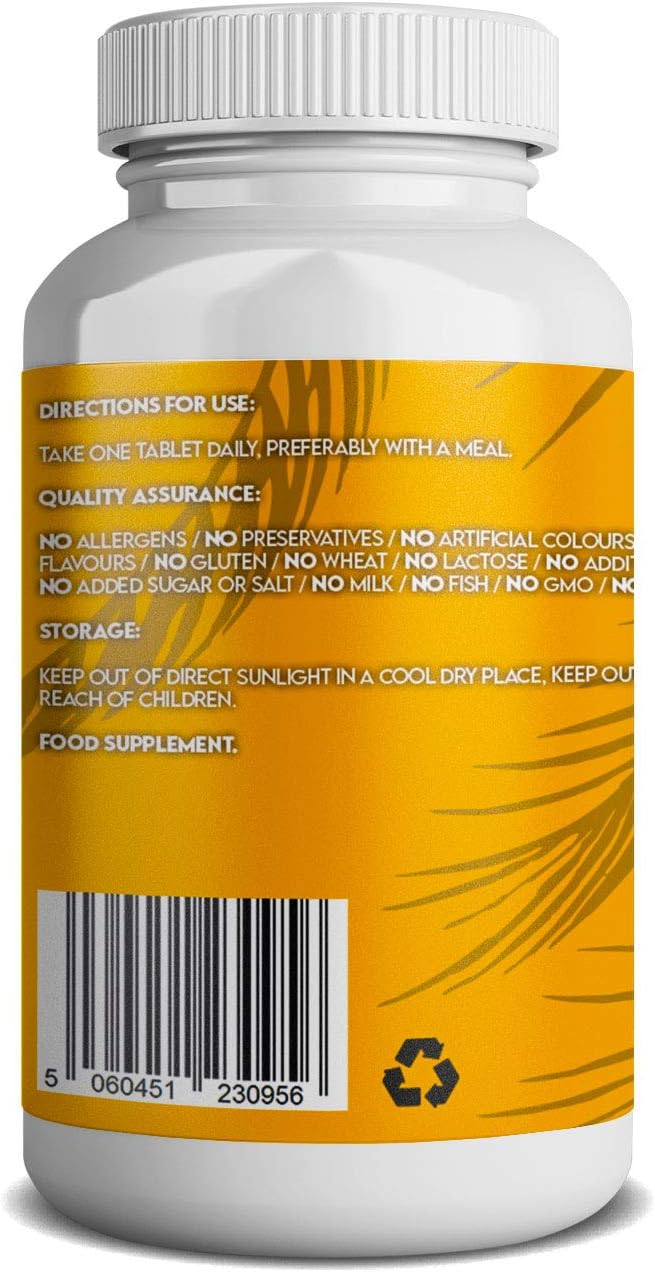 Grounded Turmeric Tablets 2,200mg with Black Pepper & Ginger 35:1 Extract, 120 count (Pack of 1) - Image 3