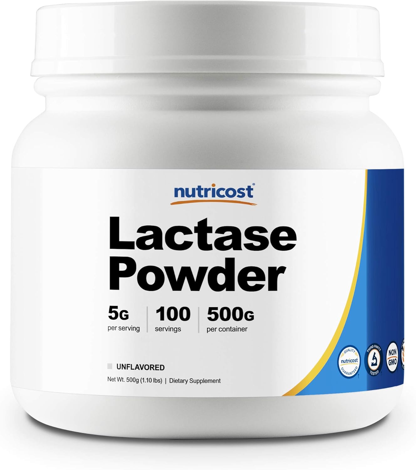 Nutricost Lactase Powder 500 Grams -Non-GMO, Gluten Free, High Quality Lactase Powder: Health & Personal Care