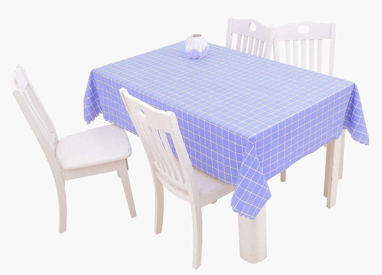Vinyl Tablecloth Gingham Table Cloth - Checkered PVC Oilcloth Rectangle Waterproof Tablecloths Wipe Clean Furniture Protector for Kitchen Picnic Party Cafe Bar