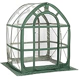 Flower House FHPH155CL PlantHouse 5 Pop-Up, Clear