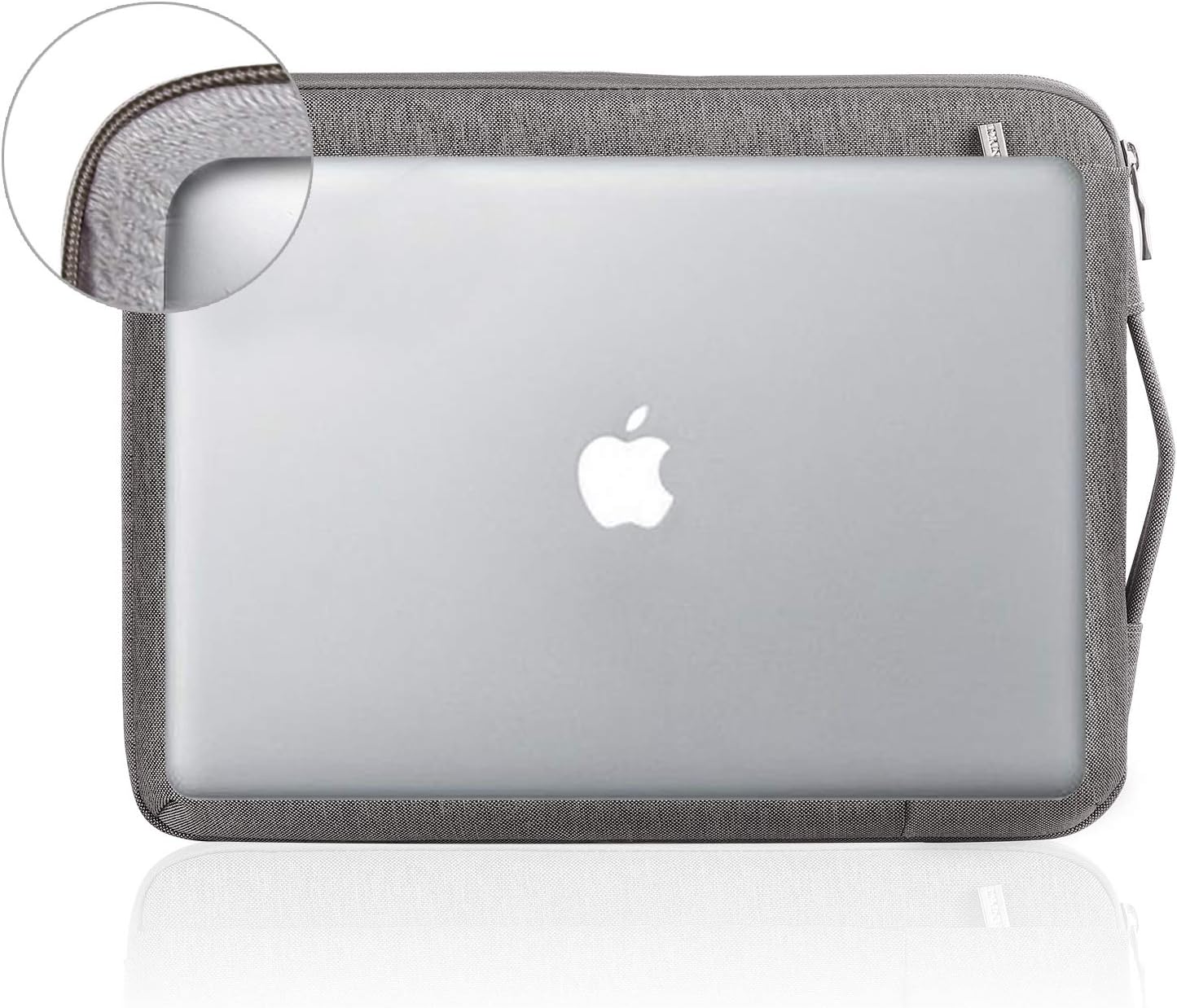 LANDICI 360°Protective Laptop Sleeve Case (Khaki Grey, 15-16inch) - Image 5