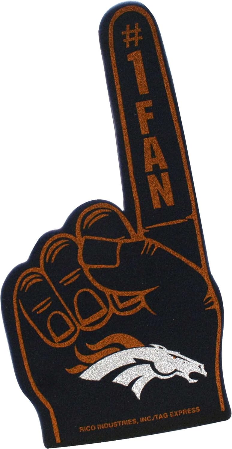 NFL Denver Broncos Foam Finger Sports Related Merchandise Sports & Outdoors