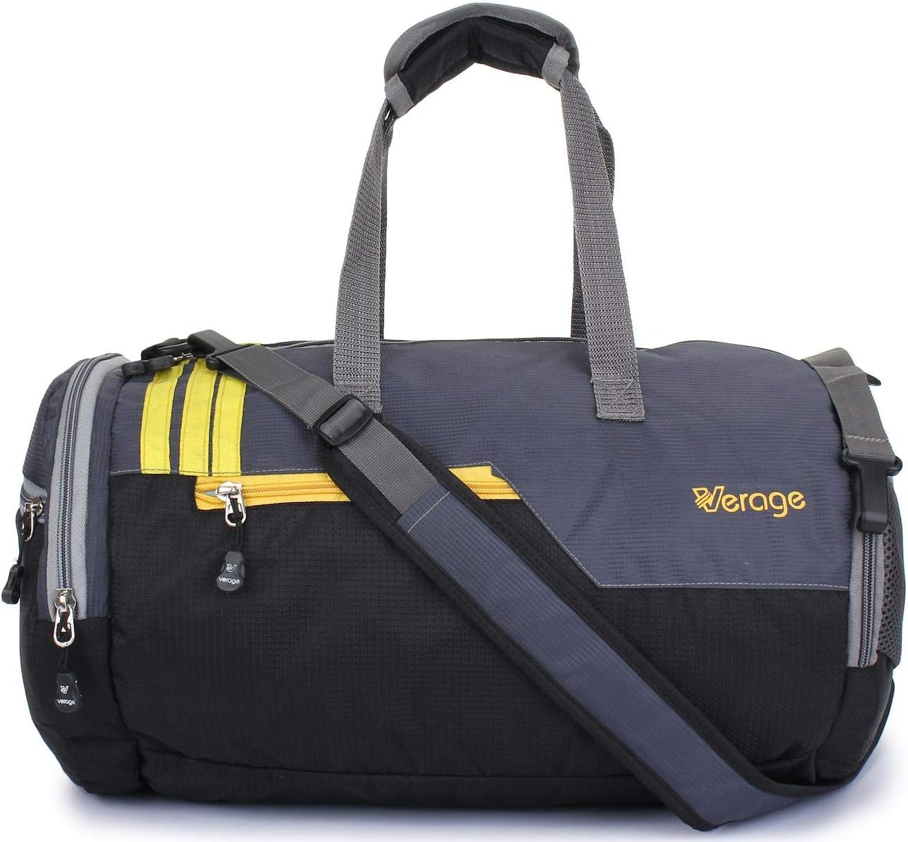 Verage Polyester 35 Litres Grey Boxer Duffle Bag with Shoes Compartment