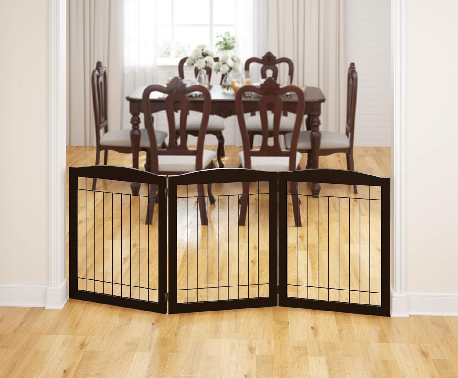 freestanding walk through pet gate