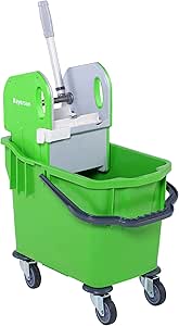 Cubo de fregona profesional Kentucky, con escurridor y ruedas: Amazon