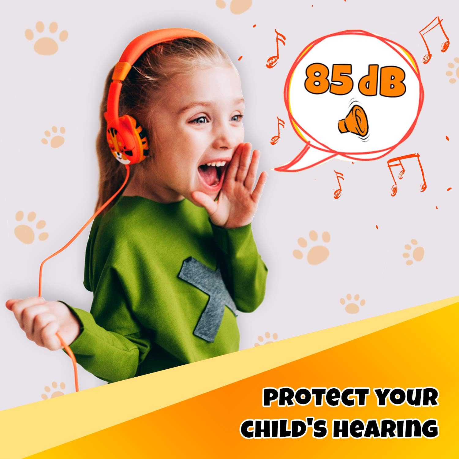 Kidrox® Toddler Baby Headphones (1-7 years old) for Kids Durable & Flexible Headphones for Kids Girls & Boys - Image 3