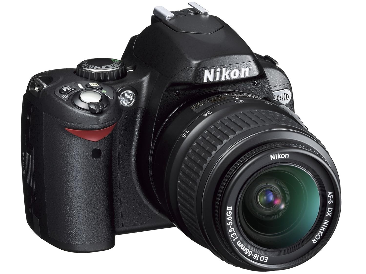 Amazon.com : Nikon D40x 10.2MP Digital SLR Camera with 18-55mm f/3.5-5.6G  ED II AF-S DX Zoom-Nikkor Lens (OLD MODEL) : Camera & Photo