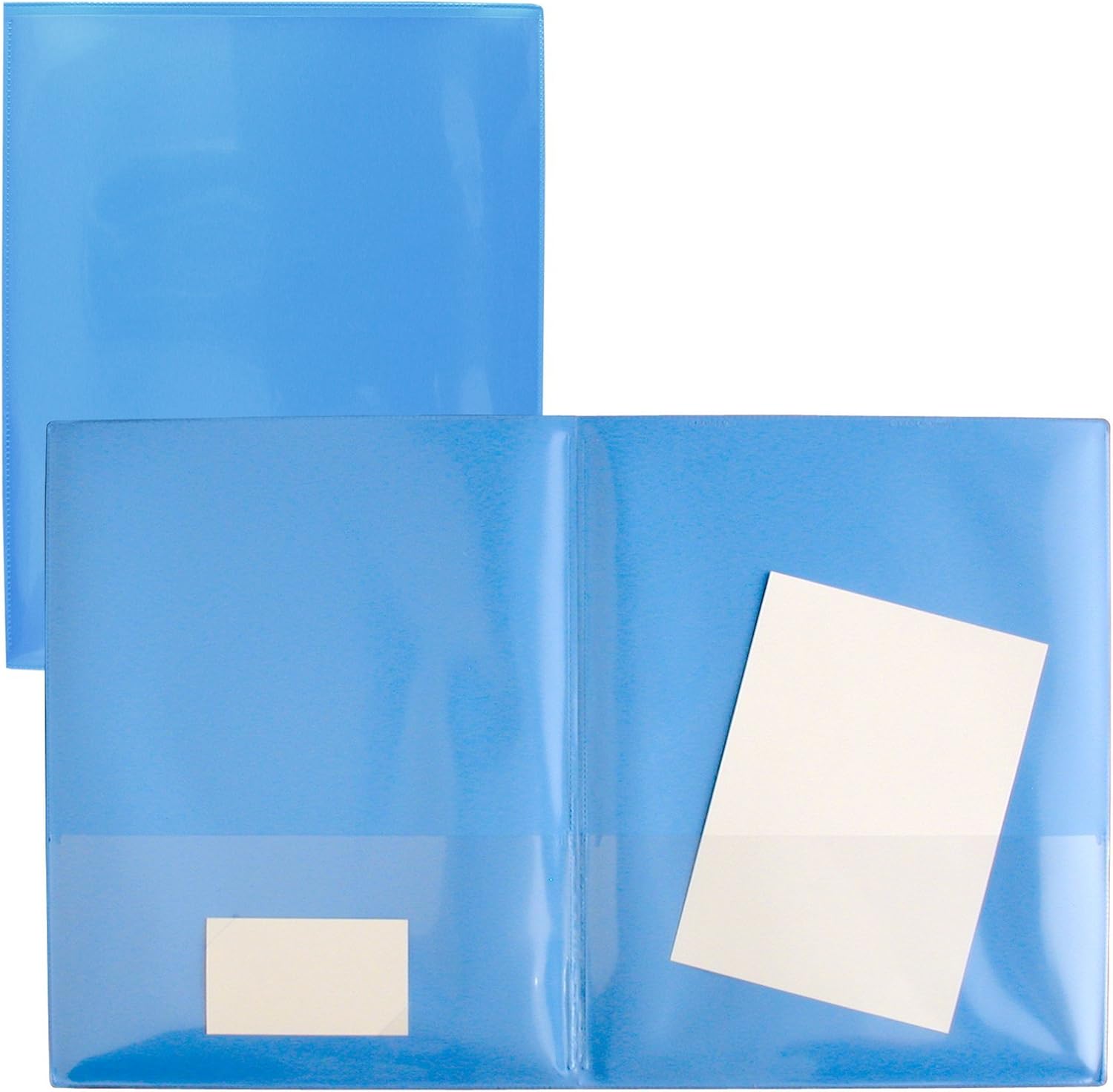 StoreSMART Light Blue Plastic Archival Folders 30Pack