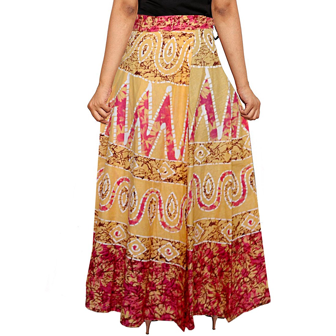 jwf women's cotton long skirt(sk_5104, blue, free size)
