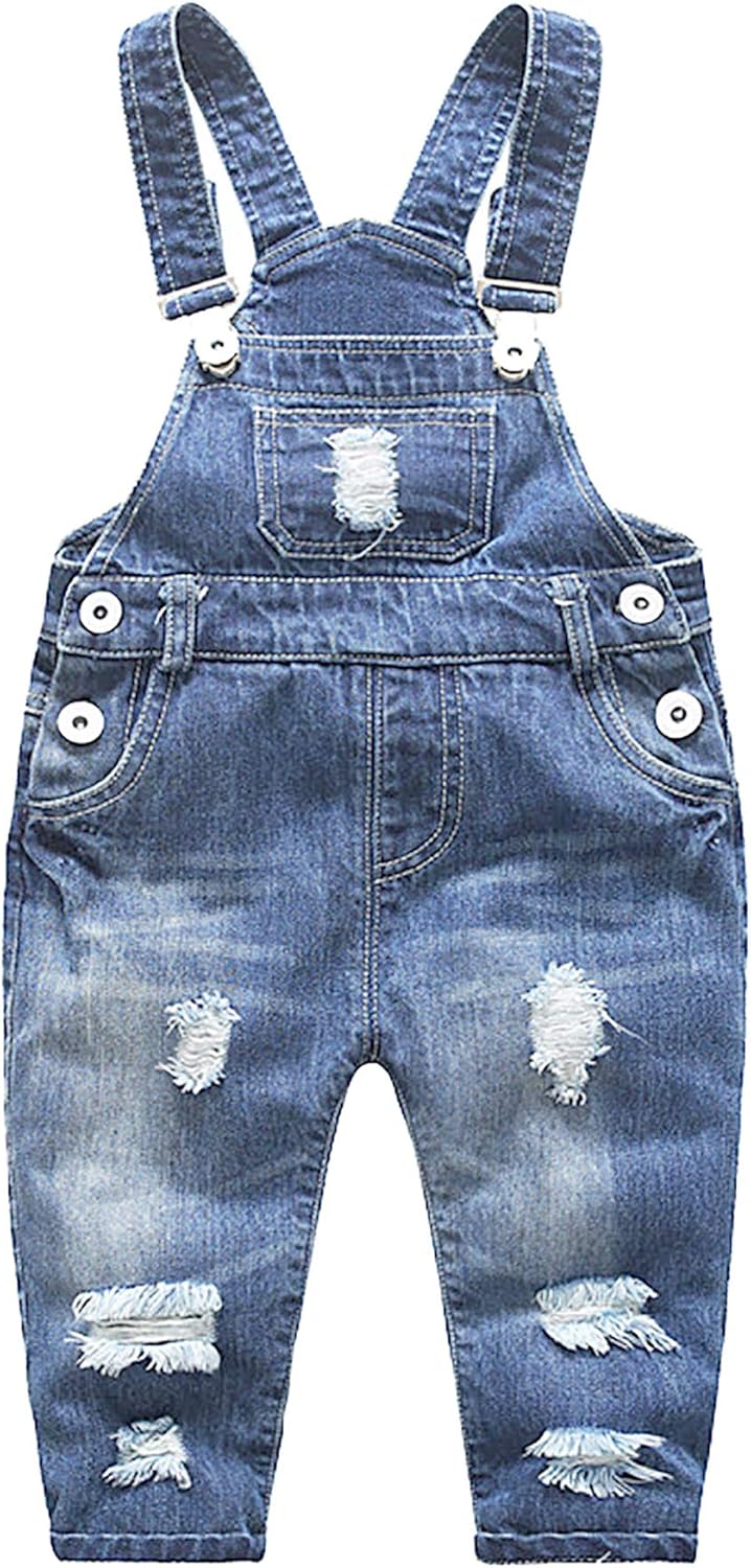 Feoya Ninos Bebe Petos Vaqueros Overalls Denim Pantalones Tirantes Largos Jeans Strench Casual 0 2 Anos Pantalones De Peto Ropa