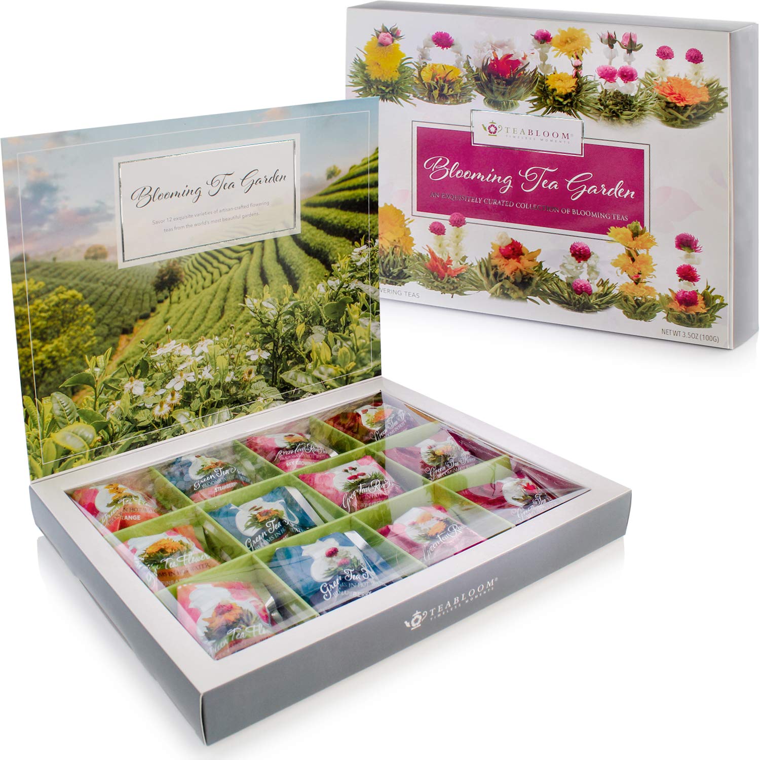 Teabloom Flowering Tea Chest Finest Quality Blooming Tea Collection