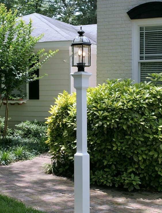 Amazon.com : White PVC Lamp Post LP-3 [CAPITOL CITY LUMBER ... Amazon.com : White PVC Lamp Post LP-3 [CAPITOL CITY LUMBER ...