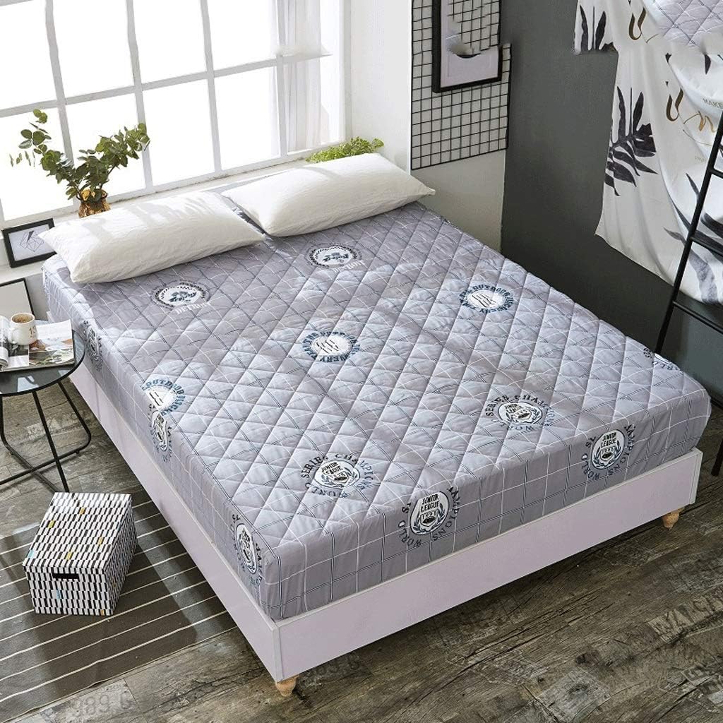 Aihaoq Mattress Protector 100 Cotton Quilted Bed Cover Fitted Mattress