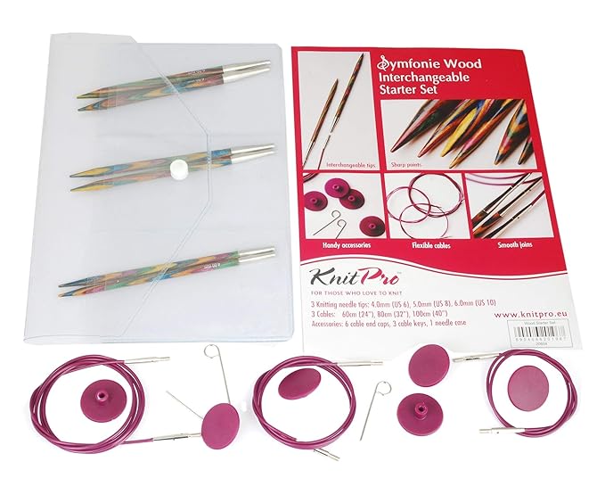KnitPro 20604 Nadelspitzen Set Symfonie Holz Starter