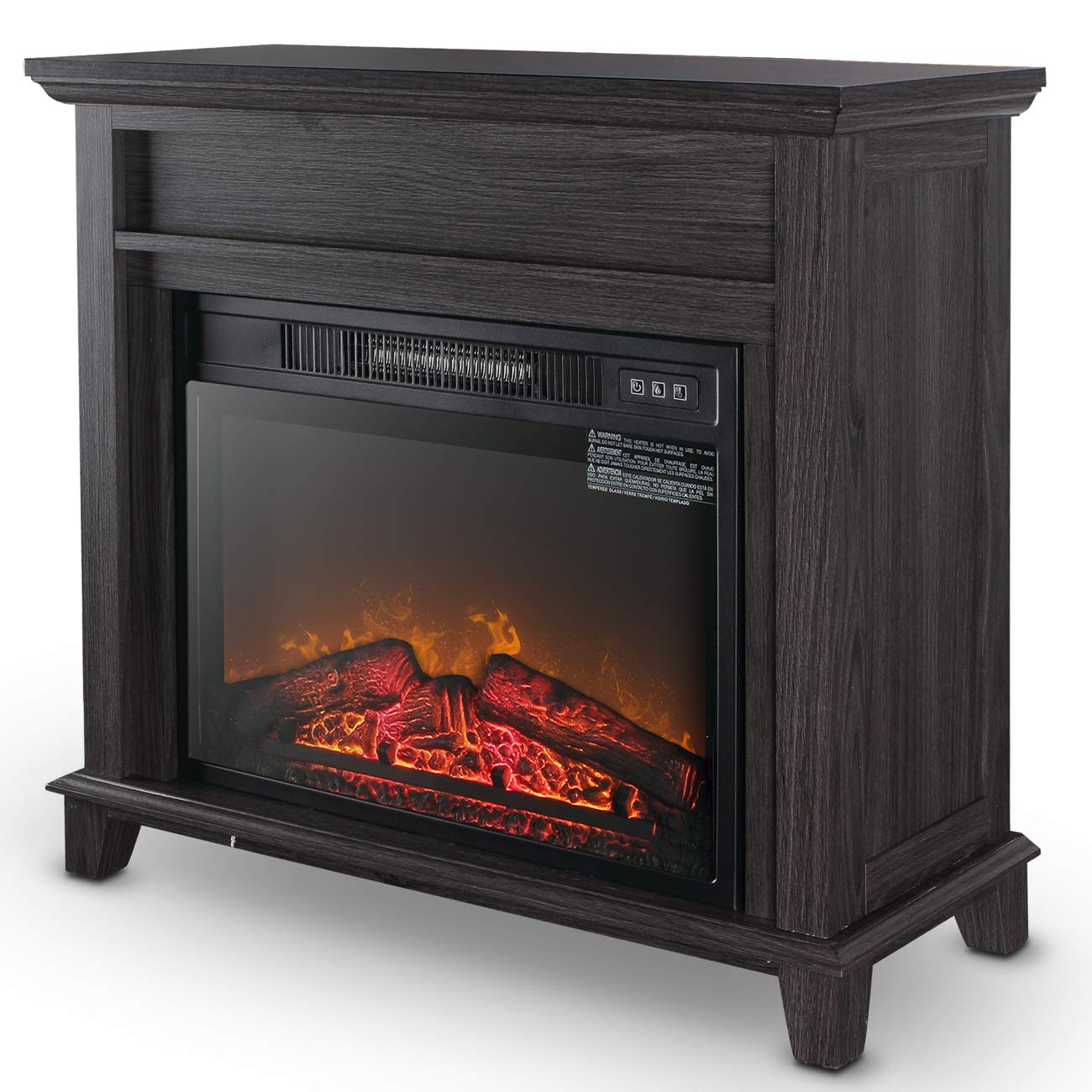 Best Electric Fireplace For Living Room Gray